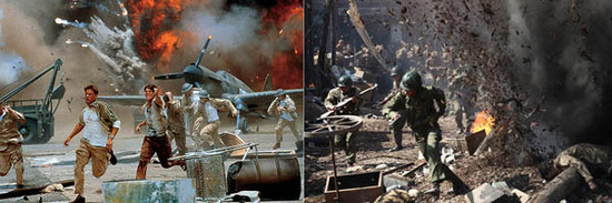 영화 속의 전쟁 장면